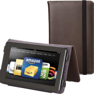 Eco-Vue Genuine Leather Case Cover for Kindle Fire 7"