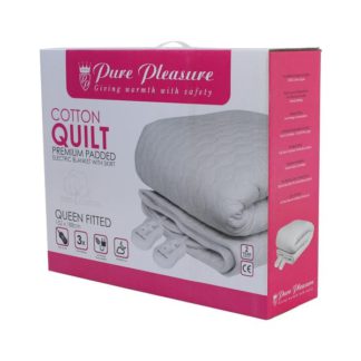 Pure Pleasure Cotton Quilt Fully Fitted Electric Blanket - New